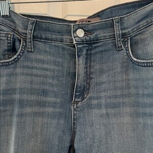 Joe’s Slightly Distressed Classic Blue Denim Jeans - Stretch Denim